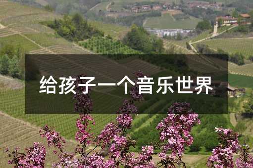 给孩子一个音乐世界