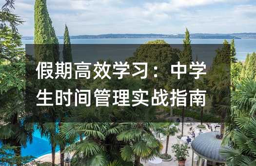 ���ڸ�Чѧϰ����ѧ��ʱ�����ʵսָ��