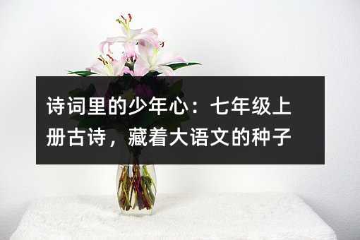 诗词里的少年心:七年级上册古诗,藏着大语文的种子